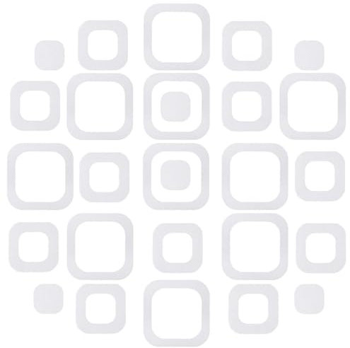 QFEHTHSK Confezione da 24 Adesivi Antiscivolo Quadrati, Adesivi Antiscivolo per Doccia, Adesivi Antiscivolo per Vasca da Bagno, Adesivi Antiscivolo Autoadesivi, Adatti per Bagno, Cucina, Scale