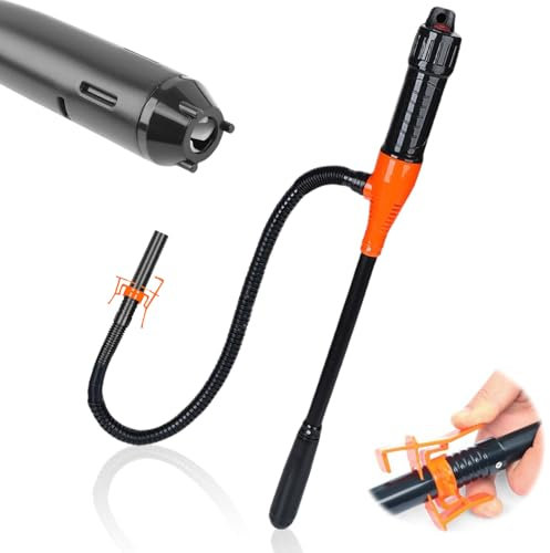 Zinueen Pompa Benzina per Tanica, Pompa a Trasferimento Liquido a Batteria, Accessorio per Pompa a Benzina per Taniche con Aspirazione Automatica, Pompa Benzina gas 2.6 GPM, per Olio Combustibile