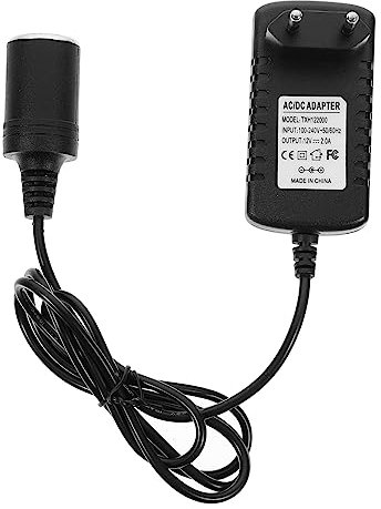 DOITOOL 2a Kfz Spannungswandler Eu-stecker Zu Power Adapter Für Autozubehör Hitzebeständig Kompatibel Mit Lüfter Monitor Luftkompressor Und Mehr