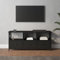 ShGaxin Meuble TV en fer et contreplaqué noir 102 x 33 x 45 cm, meuble TV, meuble TV, modules de salon, meuble de salon moderne