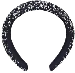 GWAWG Serre Tête Paillette Femme, Accessoire Glitter avec Strass, Serre Tête Élégant pour Femmes et Filles, Parfait pour les Fêtes, Mariages, Carnavals, Événements Spéciaux (Noir, one size)