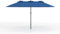 COSTWAY Parasol de Jardin Exterieur avec Pied, Parasol Double Face 4 M Rectangulaire pour 6-8 Personnes avec 2 Sacs de Sable, Manivelle, Ventilation, pour Terrasse, Patio, Piscine, Bleu Marine