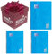 Oxford Touch Collegeblock A4 kariert, mit Doppelrand, 80 Blatt, blau inkl. Überraschungsgeschenk von Paulnala.de (3, Blau)