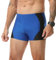 Danfiki Pantalones cortos de natación para hombre, calzoncillos tipo bóxer de secado rápido con cordón, azul, M