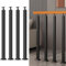 Treppenbalusterpfosten - 270° Verstellbare Metallgeländerspindeln mit Flacher Halterungsbasis und Schraubensätzen, Schwarze Eisenpfosten für Die Treppendekoration(Size:85cm/33.5inch,Color:4 pack)