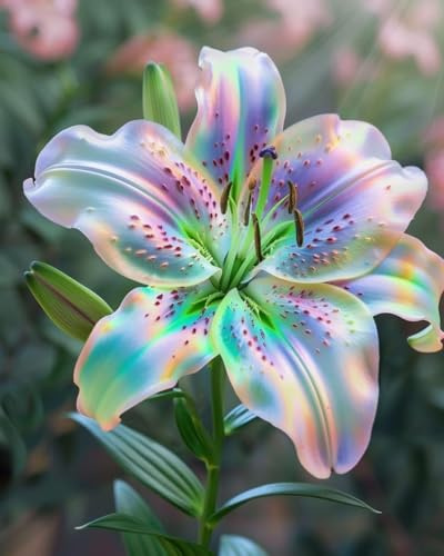 Selten Lilium-Rhizom – Lilien - üPpig GrüNe BläTter, Pflegeleicht, Perfekt FüR Haus Und Garten-10 Rhizom-B