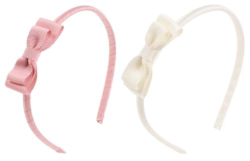 HYFZOD 2 fasce per capelli con fiocco per bambine, cerchietto bambina, graziose fasce per bambini