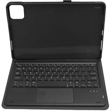 Cryfokt Tastatur-Schutzhülle für Pad 6 Pro, Schlanker PU-Ständer mit Abnehmbarer Tastatur für Mi Pad 6 Pro 11 Zoll 2023 (Black)