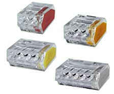 WAGO 773 – 108 Transparent Wire Connector – Wire Connectors (transparent, 24 x 19.5 x 13,1 mm)