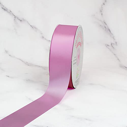 LUV RIBBONS Kreative Ideen massiv Satinband, 1–1/2 Zoll von 50 Yard, Rosy Mauve, massiv