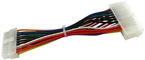 rhinocables - ATX Power Supply Extension Cable | 24 Pin Female to 20 Pin Male | Seamless Compatibility | Upgrade Older Systems | Reliable Performance, 24 Pin to 20 Pin
