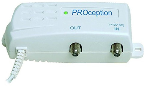 Proception 12 V Screened Aerial Masthead Power Supply with F-Type Connection
