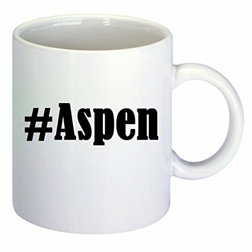 Reifen-Markt #Aspen Keramik Kaffeebecher 330 ml, weiß Teetasse Spülmaschinenfest mikrowellengeeignet Geschenkidee, Motiv 100854