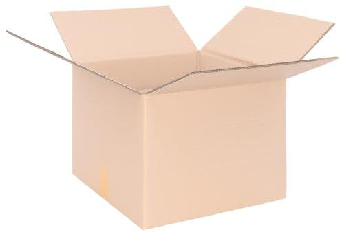 verpacking Faltkartons 250 x 250 x 250 mm Braun (Außenmaß 255 x 255 x 260 mm) variable Höhe bei 210/135 mm KK 28 1-wellig Versandkarton mittelgroß DHL Paket DPD M GLS M H Paket M Karton (25 Stück)