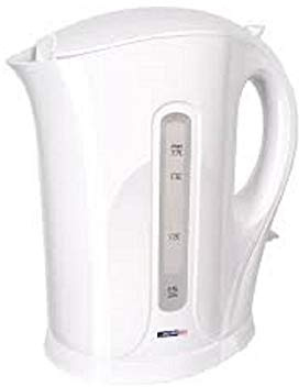 General Trade EN-22620 Bollitore Elettrico con Base di Appoggio, Bianco, 25x10x25 cm