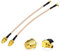 Eightwood Antenna wireless adattatore MMCX Maschio a RP-SMA femmina Pigtail Cavo RG316 6inch 15cm 2pcs per WiFi Antenna Wlan Antenna 2.4GHz Wirelesse Router