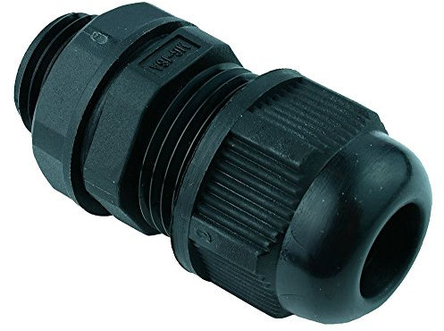 5 x 6-10mm Black Cable Gland M16 IP68 Waterproof Adjustable Stuffing Gland