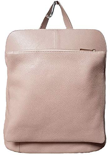 Bottega Carele Zaino Donna in vera pelle made in Italy BC704 (Rosa Cipria)