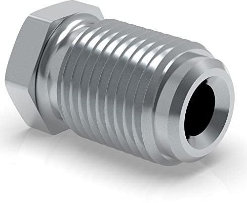 2x Verschraubung M12 x 1 für Bremsleitung 4,75 mm Bördel F Typ B 5,0 Profi Verbinder DIN/ISO 1651 konform
