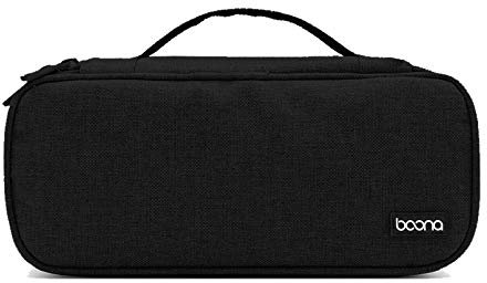 Ruyosn Kabel Organizer Tasche Wasserdicht Kabeltasche Klein Festplattentasche Elektronische Tasche Elektro Organizer Cable Bag Elektronik Zubehör Organisator Kabel Laptop Netzteil, schwarz