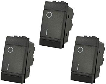 3X Interruttore 2P 16A Bipolare Nero Compatibile Bt Living SD80002