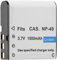 Batterie de Rechange 1500 mAh pour caméscope 4K UHD DV-860.uhd et 8K UHD DV-910 [Somikon]