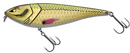 Berkley Zilla Glider Hechtköder – langsam sinkender Glide Bait mit Fusion 19 Drillingshaken – erratische Action mit extrem lautem Rasseln – bleifrei