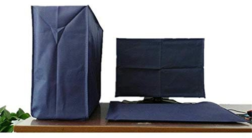 3 PièCes Ensemble Housse de Protection pour Ordinateur de Bureau, Housse de Protection pour Processeur Moniteur Ordinateur PC Clavier Tour éTui Anti-PoussièRe (32 pouces)