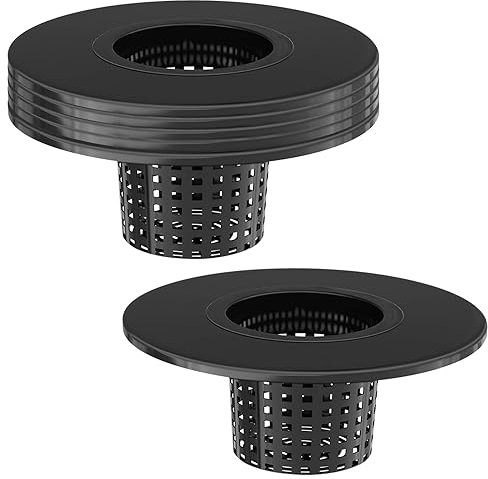 Tectsia Net Pots for Hydroponics 5 Pack, 6 Inch Wide Lip Bucket Basket for Hydroponic Bucket and DWC Bucket System.