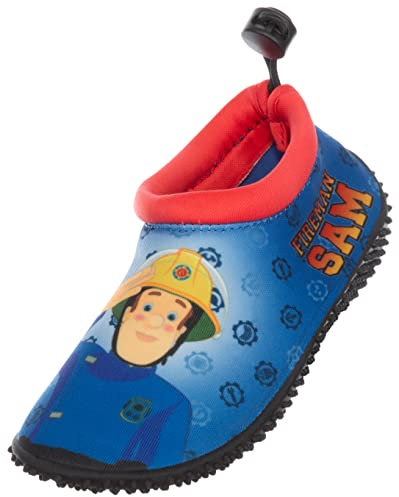 Brandsseller Kinder Badeschuhe Wasserschuhe Aquaschuhe mit Motiven im Stil von Feuerwehrmann Sam