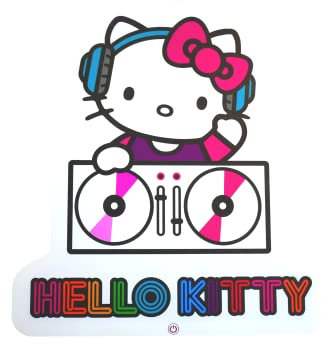TEKNOFUN - Hello Kitty Lizenz - Hello Kitty LED Wand Neon 27 cm - Lichtdekoration - Netzteil - Rosa, Lila, Weiß - Für Kinder und Erwachsene - 811413
