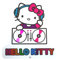 TEKNOFUN - Hello Kitty Lizenz - Hello Kitty LED Wand Neon 27 cm - Lichtdekoration - Netzteil - Rosa, Lila, Weiß - Für Kinder und Erwachsene - 811413