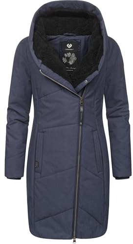 Ragwear Damen Wintermantel warmer Steppmantel lang mit Kapuze Gordon Long Intl XS-6XL
