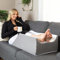 Kӧlbs Leg Elevation Pillow | Post Surgery | Stylish Chic Jacquard Cover | Ankle Knee Support Pillow for Injury After Surgery (Double Leg)