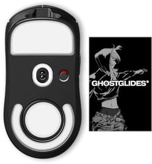 GhostGlides EDGERUNNER Pieds de souris micro-incurvés pour souris G Pro X Superlight PTFE Mise à niveau Esports