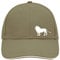 Huuraa Basecap Löwe Silhouette Geschenk Olive/Beige Löwe Accessoire