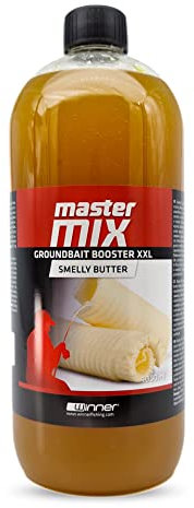 Tandem Baits Karpfen Futter Angelfutter Attraktor Master Mix Groundbait Booster XXL 1000 ml Stinkende Butter