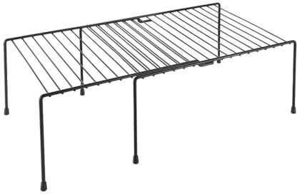 Metaltex Adapto LAVA ausziehbarer Küchenschrankeinsatz, 33-57 cm, schwarz