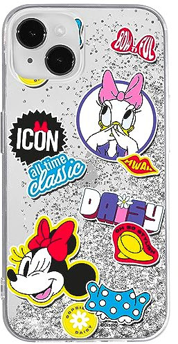 ERT GROUP mobile phone case for Apple Iphone 14 PLUS original and officially Licensed Disney pattern Minnie 067 optimally adapted to the mobile phone, with glitter overflow effect