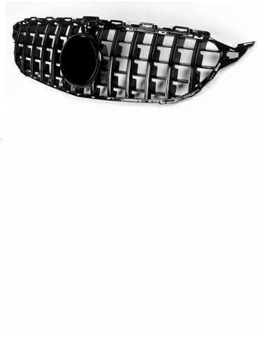 Kühlergrill Front Grill Für Merced&es C-Klasse W205 2015-2019 C43 C300 AMG Paket GTR Style Schwarz mit Kameragitter