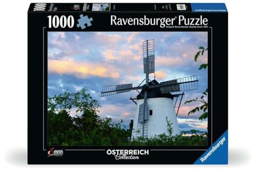 Ravensburger Puzzle 12000597 - Windmühle bei Retz - 1000 Teile Puzzle für Erwachsene und Kinder ab 14 Jahren,