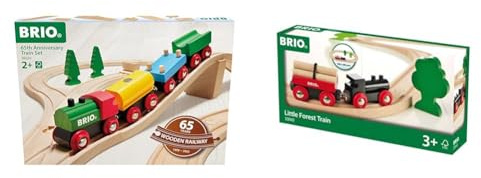 BRIO 63603600 BRIO 65 Jahre Holzeisenbahn Jubiläums-Zugset & Bahn 33042 - Bahn Starterset