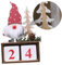 MAGICLULU 1 Stück 2020 Zapfen Zubehör Weihnachten Adventskalender Desktop Dekorationen Dekorieren Ältere Weihnachtskalender Ornamente Hölzerne Weihnachts Desktop Dekoration