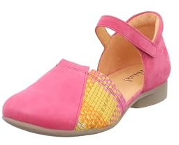 Think! Damen GUAD2 chromfrei gegerbte nachhaltige Halbschuhe, Fuxia/Kombi 5000