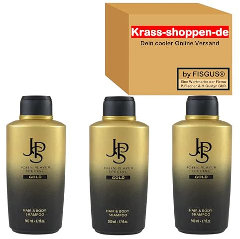 John Player Special - Gold Serie - Hair & Body Shampoo - 3 x 500 ml - Ein Angebot von krass-shoppen-de by FISGUS®