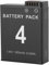 Action Camera Battery Pack, Charger Hub with 1800mAh Lithium Battery for Action 3, 4, Rapid Charge, Rechargeable Multiple Device Charging