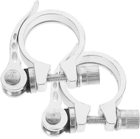 BCOATH 2stücke Fahrrad-sattelstützenklemme Mit Schnellspanner Aluminiumlegierung Für Sattelstützen Installieren Und Einzustellen