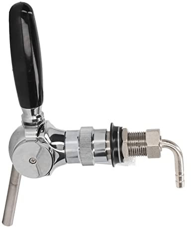 Aladeno Robinet de fût de bière en acier inoxydable, pompe complète et robuste pour fût de bière, pièces de, robinets de bière pour fûts, fût chromé, pompe de fête de