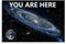 MADOMMED You Are Here Milky Way Solar System Poster Dekorative Malerei Leinwand Wandkunst Wohnzimmer Poster Schlafzimmer Malerei,Wandkunst Bilddruck Moderne Familienzimmer Dekor 12x18inch(30x45cm)
