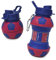 Borraccia Calcio squadra del cuore in Silicone per Ragazzi bambini e adulti- Regalo sportivo Senza BPA, Cannuccia, A Tenuta Stagna, Durevole Ed Ecologica, 550 ml… (BORR-ROSSOBLU)